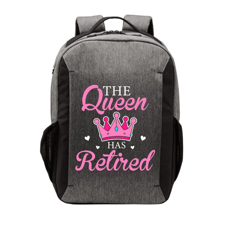 Funny Retirement Floral The Queen Has Retired Vector Backpack