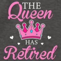 Funny Retirement Floral The Queen Has Retired Vector Backpack