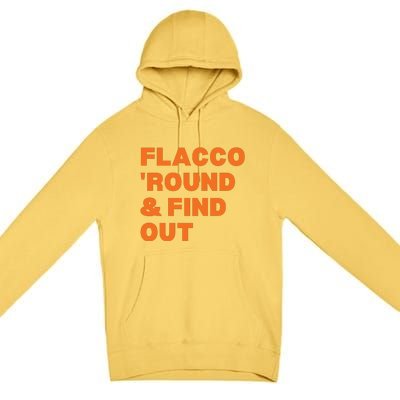 Flacco Round & Find Out Premium Pullover Hoodie