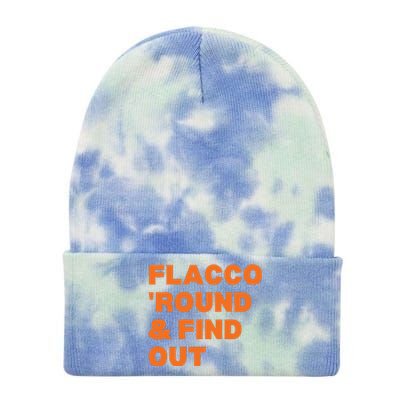 Flacco Round & Find Out Tie Dye 12in Knit Beanie