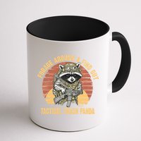 Funny Raccoon Forage Around & Find Out Tactical Trash Panda Mug