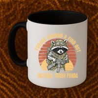 Funny Raccoon Forage Around & Find Out Tactical Trash Panda Mug