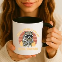 Funny Raccoon Forage Around & Find Out Tactical Trash Panda Mug