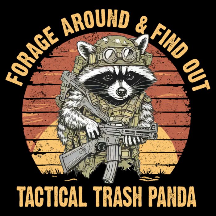 Funny Raccoon Forage Around & Find Out Tactical Trash Panda Mug
