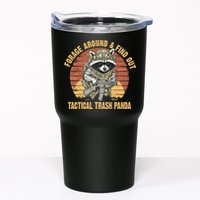 Funny Raccoon Forage Around & Find Out Tactical Trash Panda Tumbler