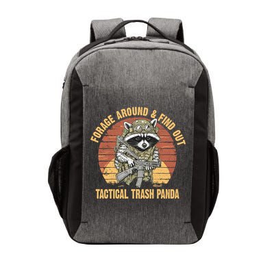 Funny Raccoon Forage Around & Find Out Tactical Trash Panda Vector Backpack