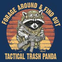 Funny Raccoon Forage Around & Find Out Tactical Trash Panda Infant Baby Jersey Bodysuit