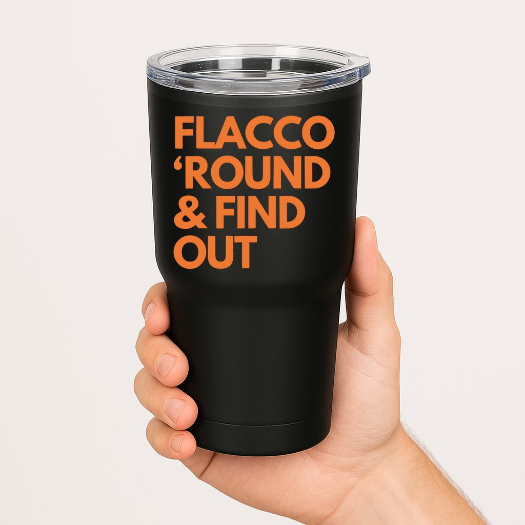 Flacco Round & Find Out Tumbler