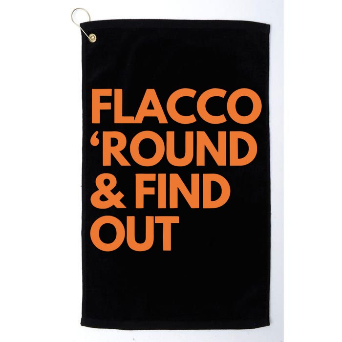 Flacco Round & Find Out Golf Towel