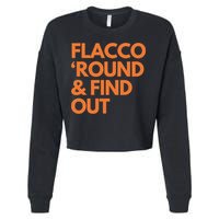 Flacco Round & Find Out Cropped Pullover Crew