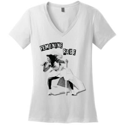 Feminine Rage Women's V-Neck T-Shirt