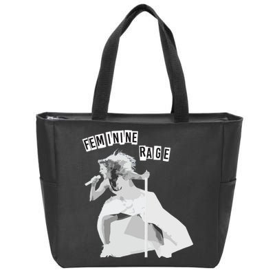 Feminine Rage Zip Tote Bag