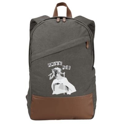 Feminine Rage Cotton Canvas Backpack