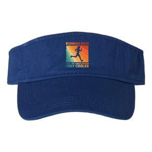 Funny Running For Wo Mom Marathoner Runner Coach Racing  Valucap Bio-Washed Visor