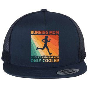 Funny Running For Wo Mom Marathoner Runner Coach Racing  Flat Bill Trucker Hat