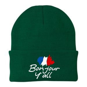 France Roots French Lover Bonjour YAll Knit Cap Winter Beanie