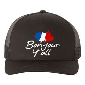 France Roots French Lover Bonjour YAll Yupoong Adult 5-Panel Trucker Hat