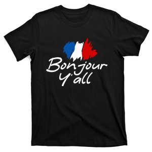 France Roots French Lover Bonjour YAll T-Shirt