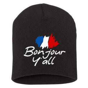 France Roots French Lover Bonjour YAll Short Acrylic Beanie