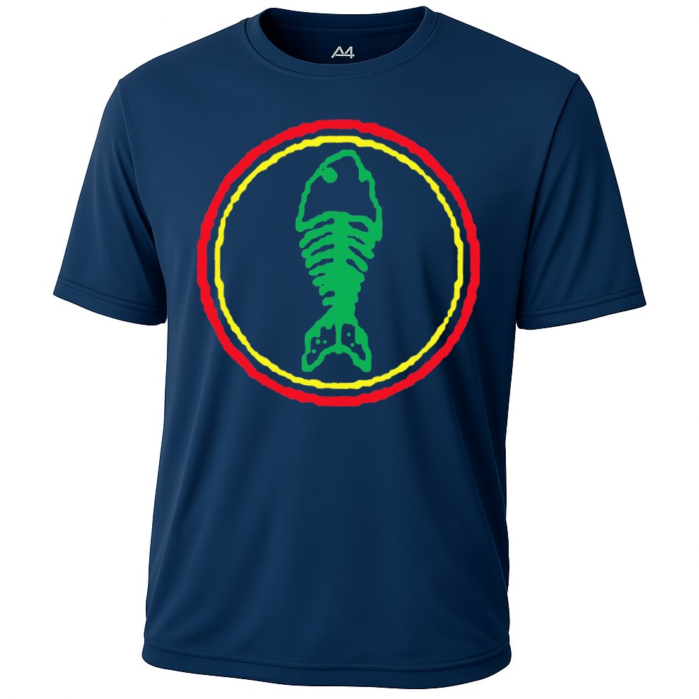 Fishbone Retro Fishing Lover Performance Shirt