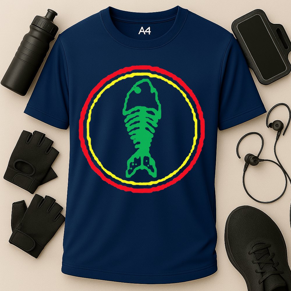 Fishbone Retro Fishing Lover Performance Shirt