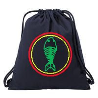 Fishbone Retro Fishing Lover Drawstring Bag