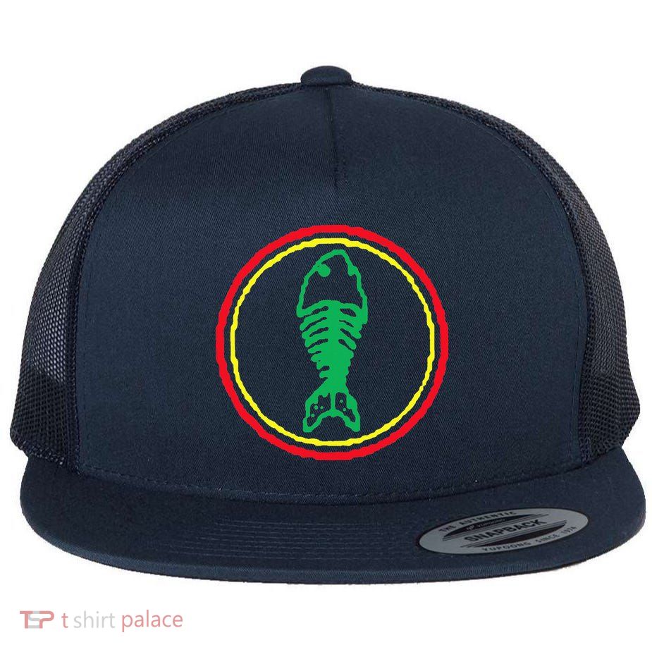 Fishbone Retro Fishing Lover Flatbill Hat