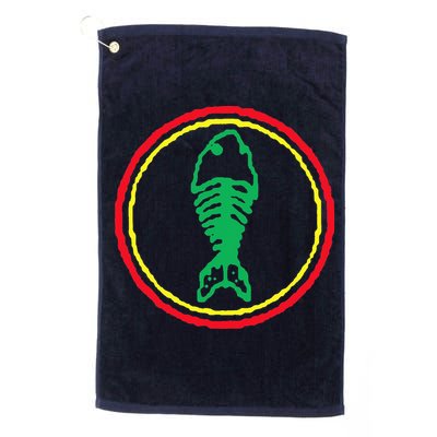 Fishbone Retro Fishing Lover Golf Towel