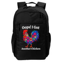 Floral Rooster Farm Animal Funny Oops I Got Another Chicken Backpack