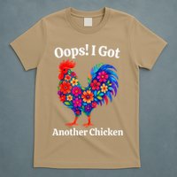 Floral Rooster Farm Animal Funny Oops I Got Another Chicken T-Shirt