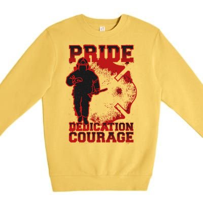 Firefighter Retired Firefighter Firefighter Gift Premium Crewneck Sweatshirt