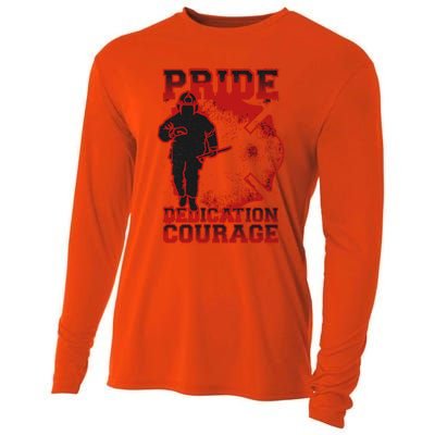 Firefighter Retired Firefighter Firefighter Gift Cooling Performance Long Sleeve Crew