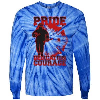 Firefighter Retired Firefighter Firefighter Gift Tie-Dye Long Sleeve Shirt