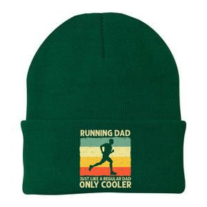 Funny Running For Men Dad Marathon Runner Coach Marathoner Knit Cap Winter Beanie