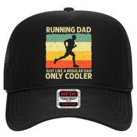 Funny Running For Men Dad Marathon Runner Coach Marathoner High Crown Mesh Back Trucker Hat