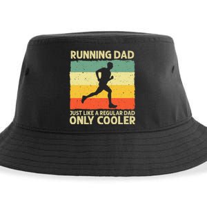 Funny Running For Men Dad Marathon Runner Coach Marathoner Sustainable Bucket Hat