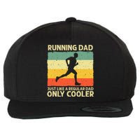 Funny Running For Men Dad Marathon Runner Coach Marathoner Wool Snapback Cap