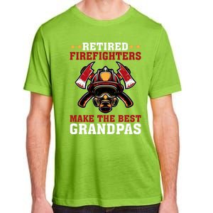 Funny Retired Firefighters Make The Best Grandpas Gift Adult ChromaSoft Performance T-Shirt