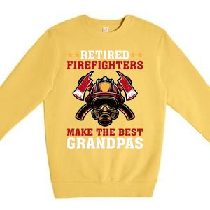 Funny Retired Firefighters Make The Best Grandpas Gift Premium Crewneck Sweatshirt