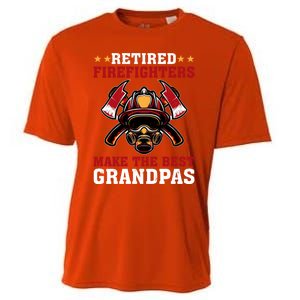 Funny Retired Firefighters Make The Best Grandpas Gift Cooling Performance Crew T-Shirt