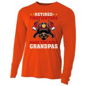 Funny Retired Firefighters Make The Best Grandpas Gift Cooling Performance Long Sleeve Crew