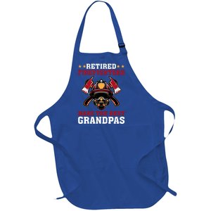 Funny Retired Firefighters Make The Best Grandpas Gift Full-Length Apron With Pockets