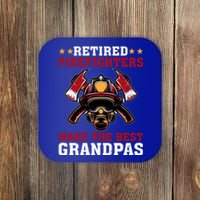 Funny Retired Firefighters Make The Best Grandpas Gift Coaster