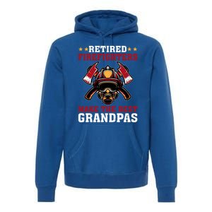 Funny Retired Firefighters Make The Best Grandpas Gift Premium Hoodie