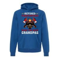 Funny Retired Firefighters Make The Best Grandpas Gift Premium Hoodie