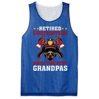 Funny Retired Firefighters Make The Best Grandpas Gift Mesh Reversible Basketball Jersey Tank