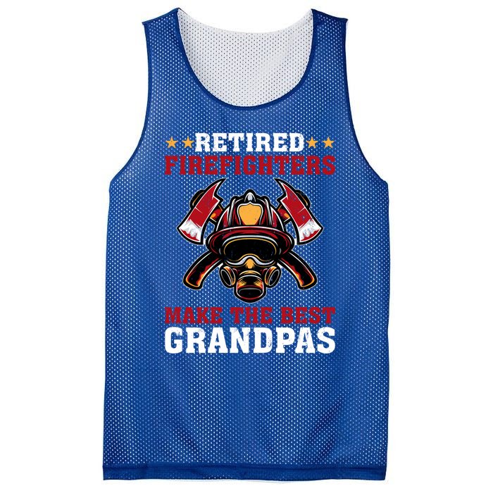 Funny Retired Firefighters Make The Best Grandpas Gift Mesh Reversible Basketball Jersey Tank