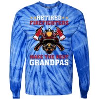 Funny Retired Firefighters Make The Best Grandpas Gift Tie-Dye Long Sleeve Shirt