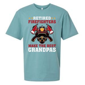 Funny Retired Firefighters Make The Best Grandpas Gift Sueded Cloud Jersey T-Shirt