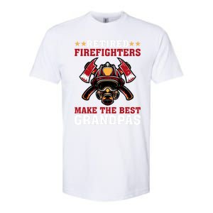 Funny Retired Firefighters Make The Best Grandpas Gift Softstyle CVC T-Shirt